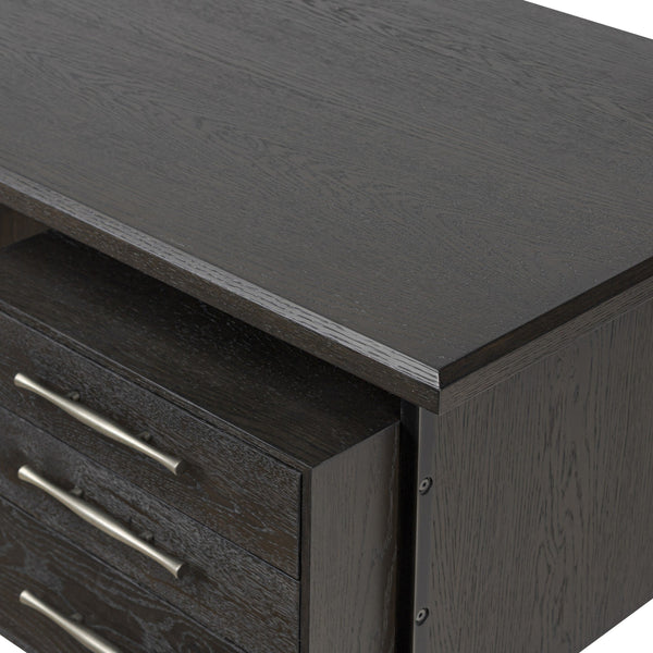 Lauren Desk - Charcoal Oak Resawn Veneer