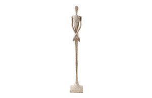 Skinny Male Sculpture, Roman Stone 84"H