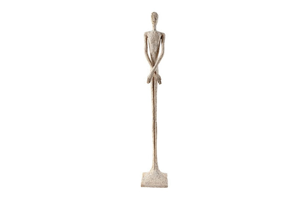 Skinny Male Sculpture, Roman Stone 84"H