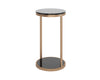 BENJAMIN END TABLE - ANTIQUE BRASS