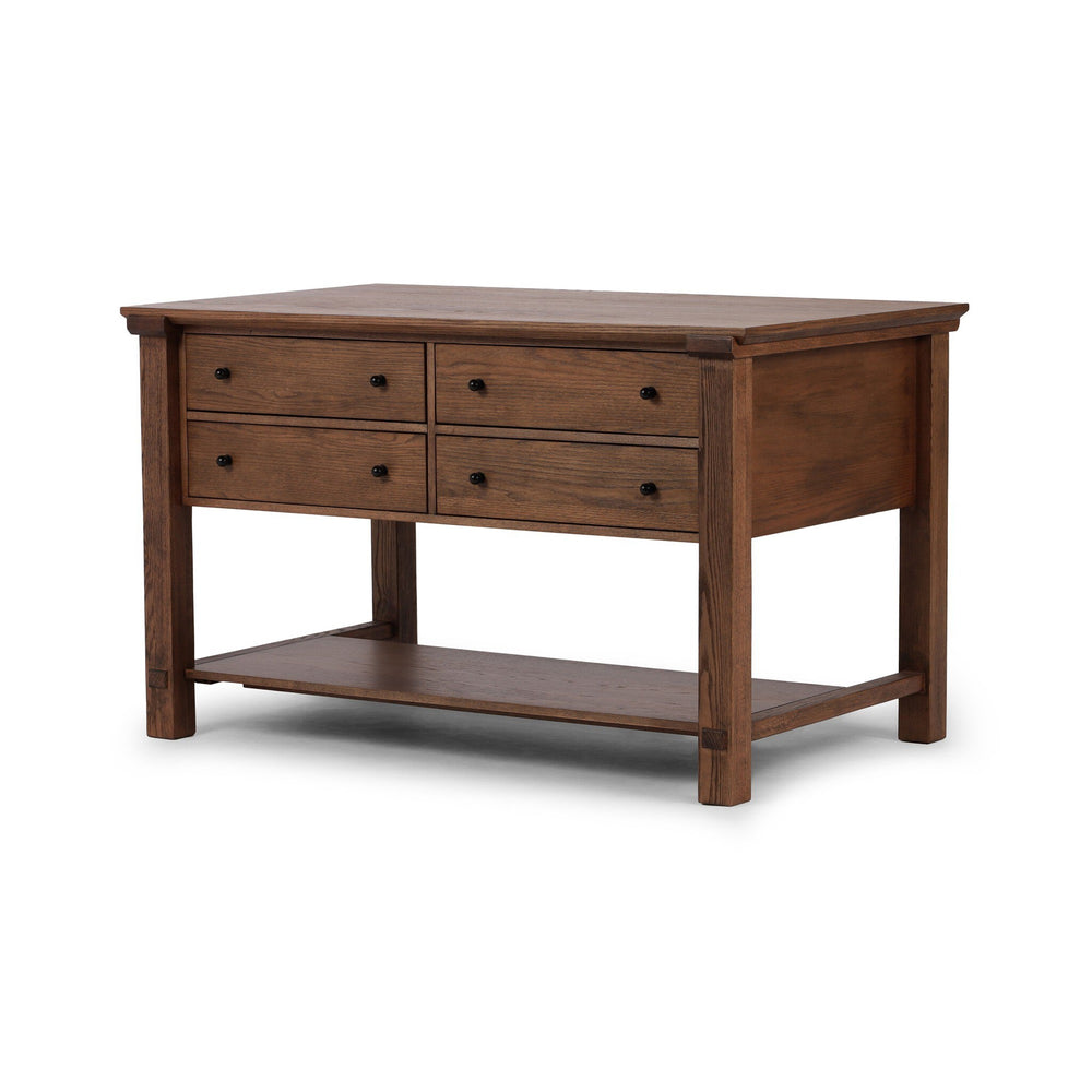 Gardendale Kitchen Island - Tan Oak Veneer