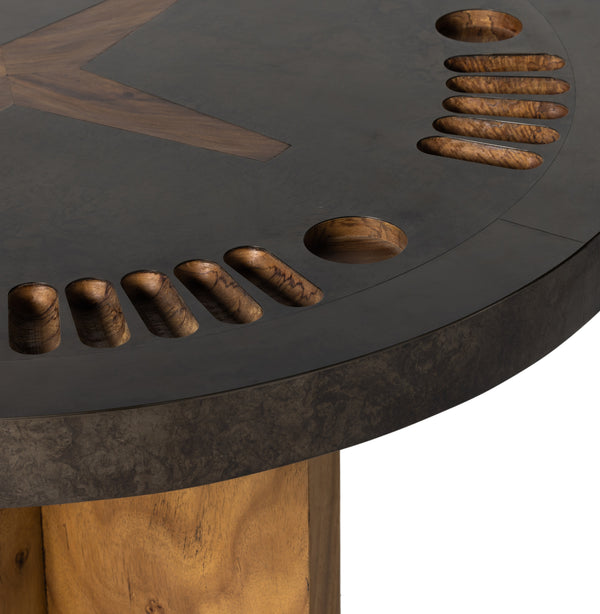 Poker Table In Natural Brown Guanacaste