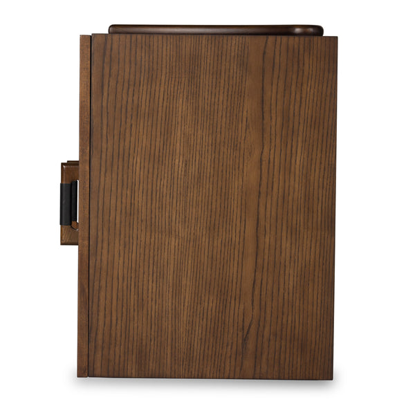 Halston Nightstand In Terra Brown Ash