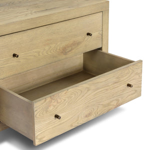 Torrington Charging Nightstand - Sandy Oak Resawn