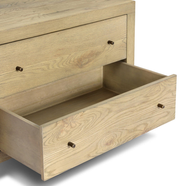 Torrington Charging Nightstand - Sandy Oak Resawn