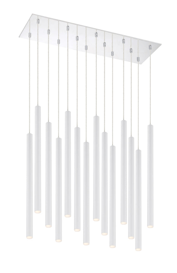 Forest 14 Light Island/Billiard in Chrome Finish
