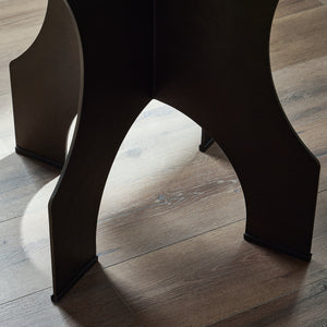 Round Side Table in Bronze Solid Iron