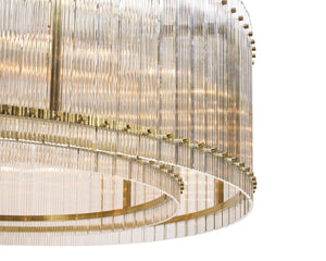 KORE CHANDELIER - LARGE - BRASS - CLEAR