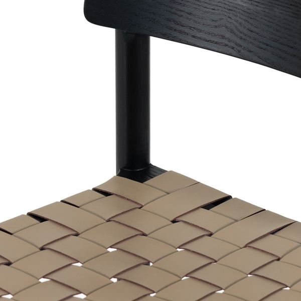 Heisler Stool In Almond Leathr Blnd In Counter