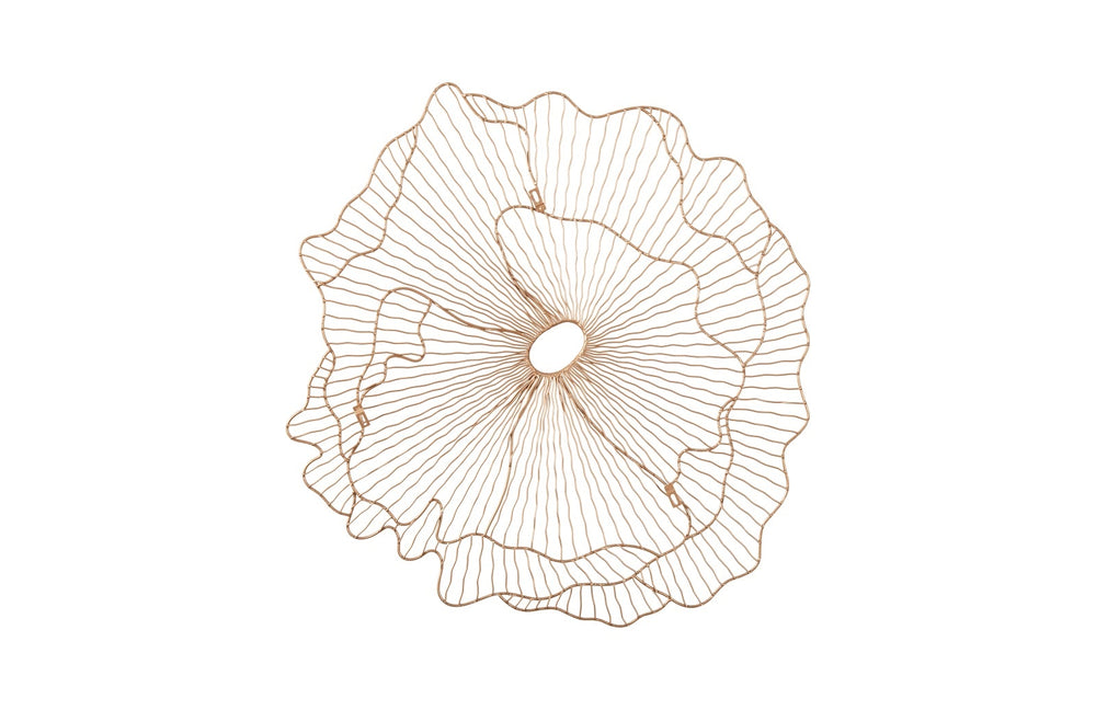 Poppy Flower Wall Art, Copper, Small