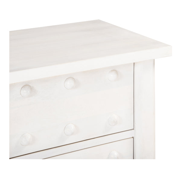 Moe's Clement Nightstand Whitewashed Mango Wood