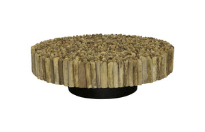 Manhattan Coffee Table, Round, with Glass