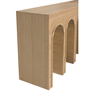 Enzo Console, White Oak