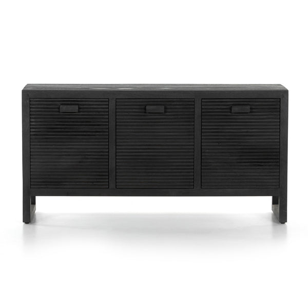 Lorne Media Console In Dark Reeded Totem