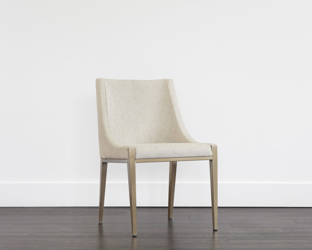 DIONNE DINING CHAIR - MONUMENT OATMEAL