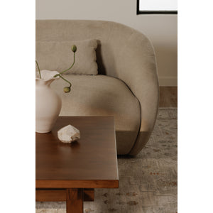 Amelia Left Arm Facing Chair in Warm White