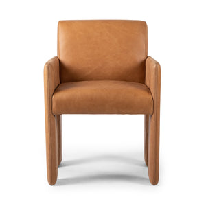 Amur Dining Armchair in Palermo Cognac
