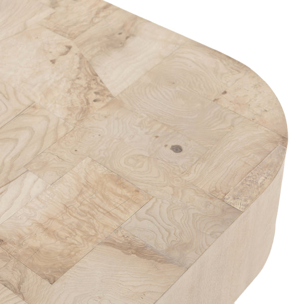 Blanco Coffee Table In Bleached Burl