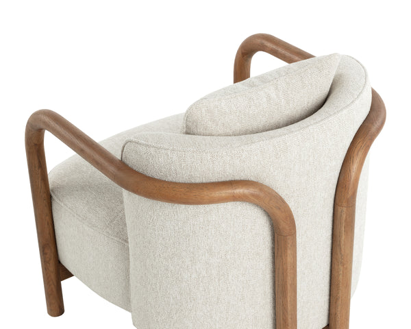 BEATRICE LOUNGE CHAIR - DOVE CREAM