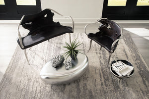 Graven Table Top Bowl, Black and Stainless Steel