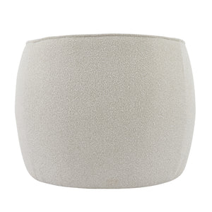 Steward Fabric Swivel Accent Chair In Boucle Beige