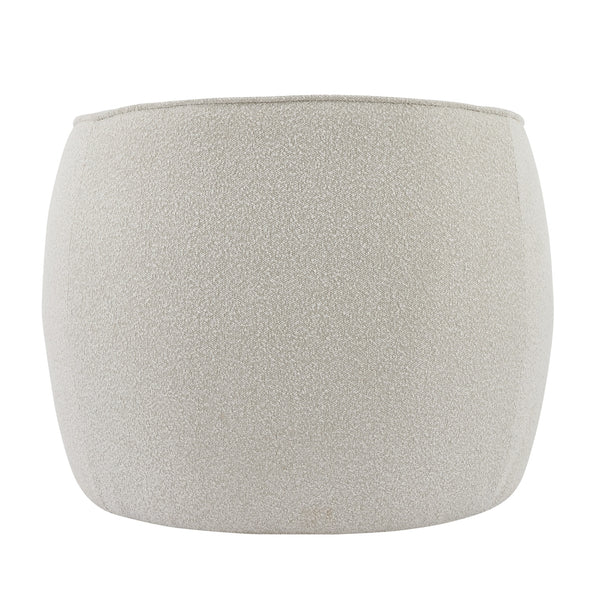 Steward Fabric Swivel Accent Chair In Boucle Beige