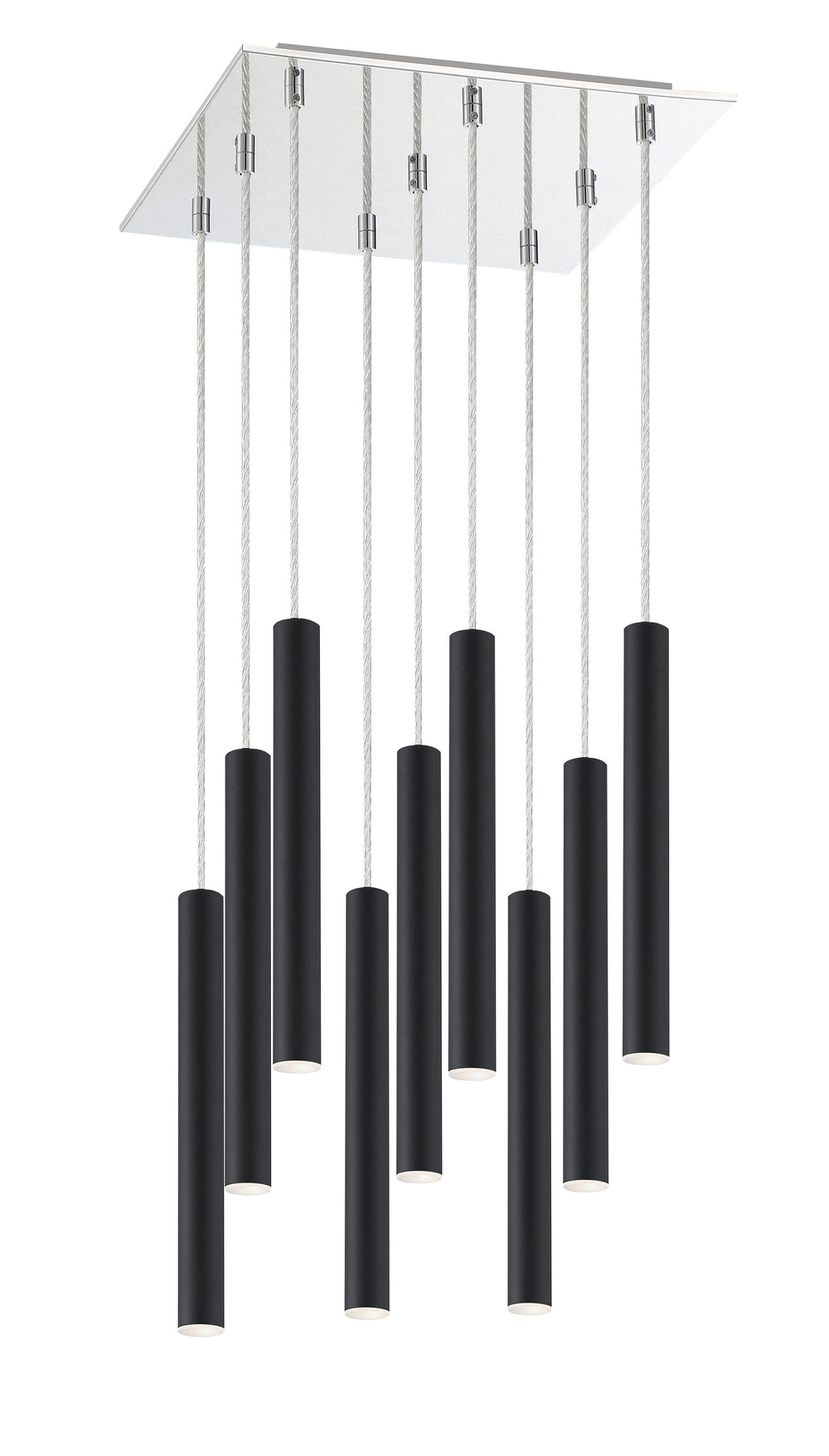 Forest 9 Light Island/Billiard in Chrome Finish