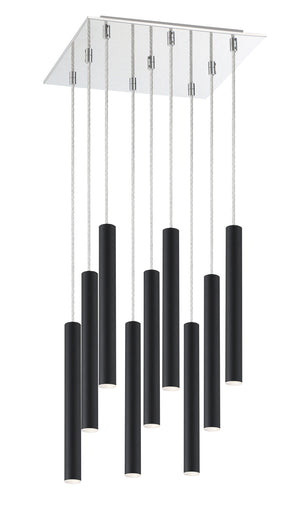 Forest 9 Light Island/Billiard in Chrome Finish