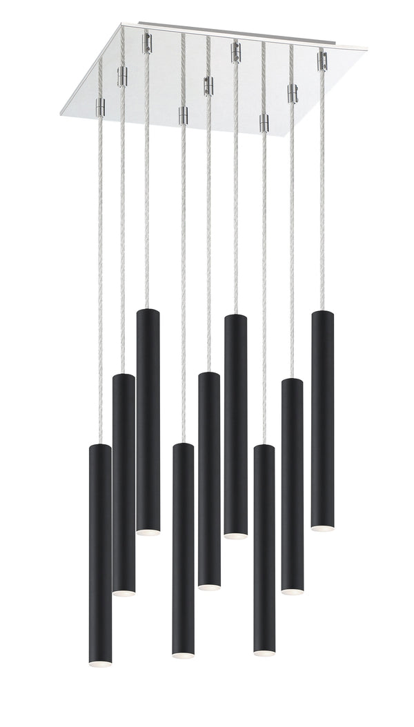 Forest 9 Light Island/Billiard in Chrome Finish