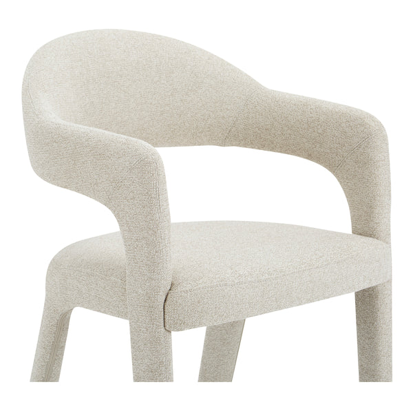 Moe's Martens Bar Stool with Armrests Beige