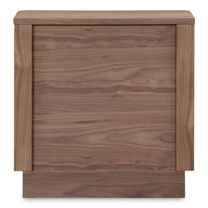 Moe's Round Off Tall Nightstand in Walnut Brown