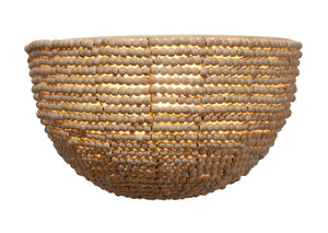  Barnacle 1-Light Beaded Demi Lune Wall Sconce