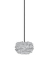 Eos Micro Plug-In Pendant in Grey with Black Cord