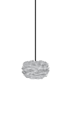 Eos Micro Plug-In Pendant in Grey with Black Cord