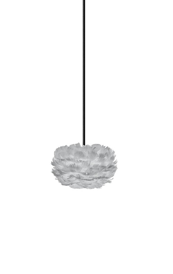 Eos Micro Plug-In Pendant in Grey with Black Cord