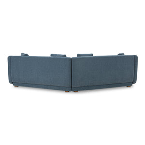 Fraser 2 Piece Modular Sofa in Deep Blue