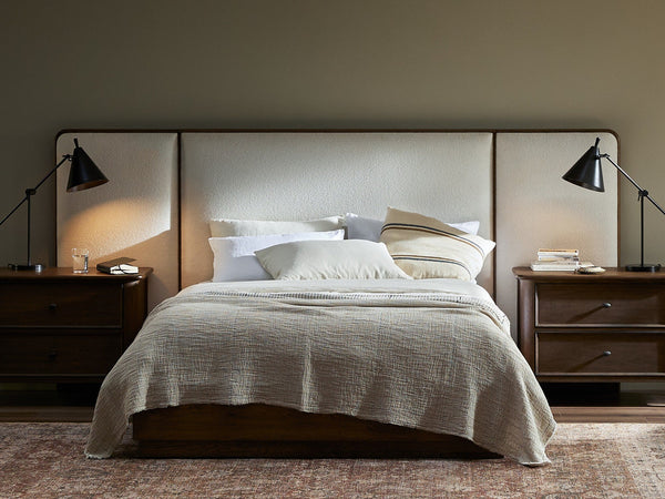 Regan King Bed - Crete Ivory
