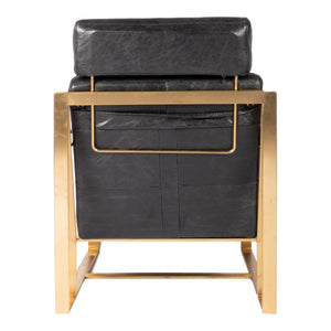 Paradiso Chair Black with Gold Frame