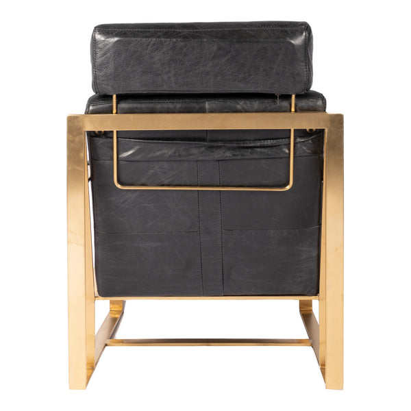 Paradiso Chair Black with Gold Frame