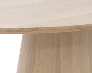 ELINA DINING TABLE - OVAL - LIGHT OAK - 84"