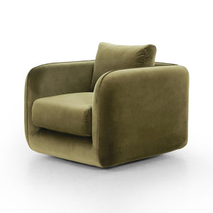 Malakai Swivel Chair In Surrey Olive