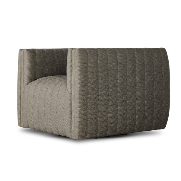 Augustine Outdoor Swivel Chair - Casa Grey