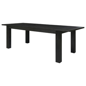 Bedford KD Butterfly Dining Table w/ 20" Ext., Brushed Black 