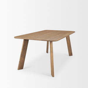Welborn 72" Light Brown Wood Rectangular Dining Table