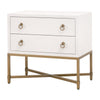 Strand Shagreen 2-Drawer Nightstand