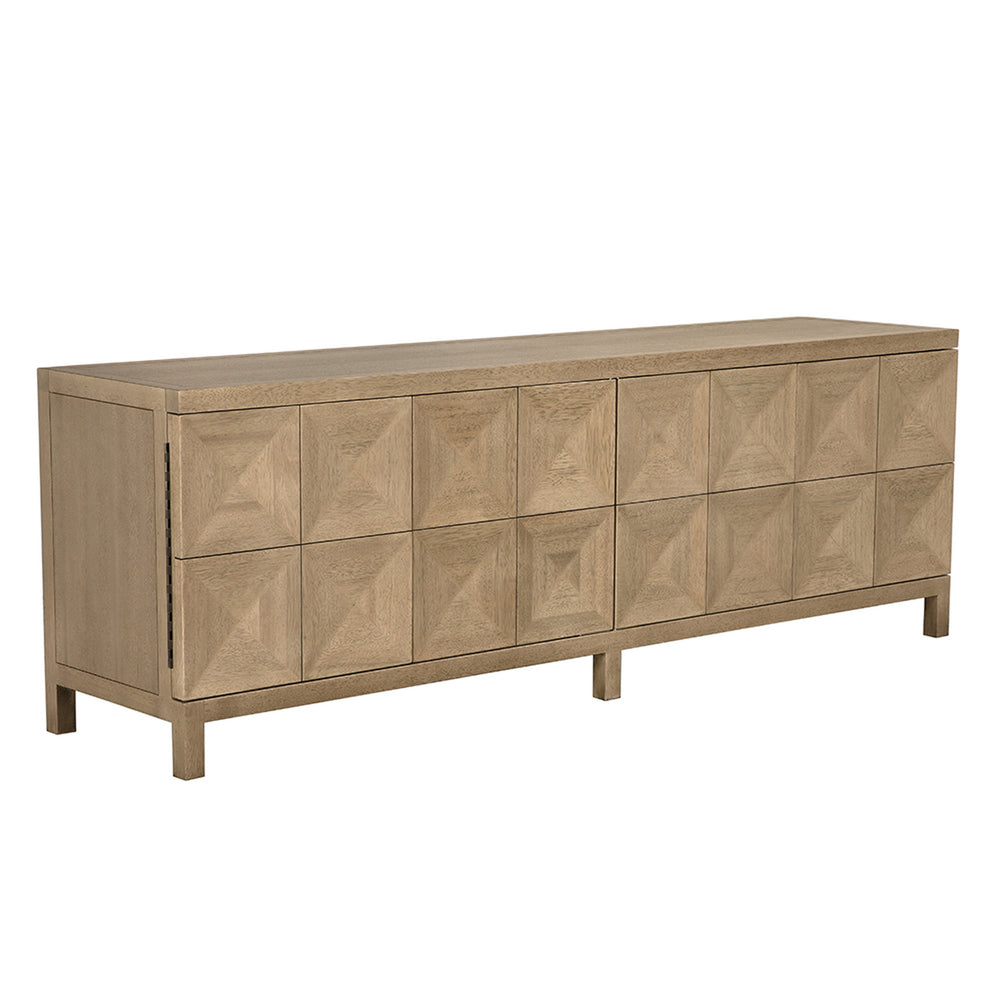 Quadrant 4 Door Sideboard, Washed Walnut