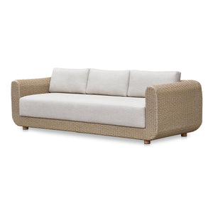 Moe's Soma Natural Outdoor Sofa with Olefin Cushions