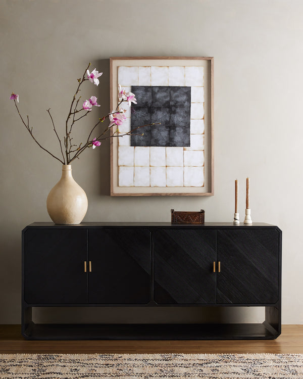 Caspian Sideboard In Black Ash Veneer