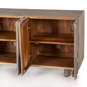 Rivka Media Console In Aged Grey
