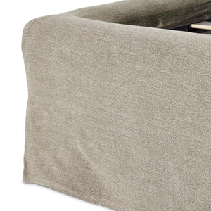 Meryl Slipcover King Bed - Broadway Stone